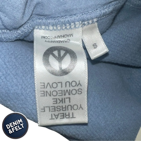 MadHappy Unisex Ocean Blue EARTH DAY ORGANIC FLEECE Lounge SHORT | NEW/NWT!!🌎 - Picture 11 of 15